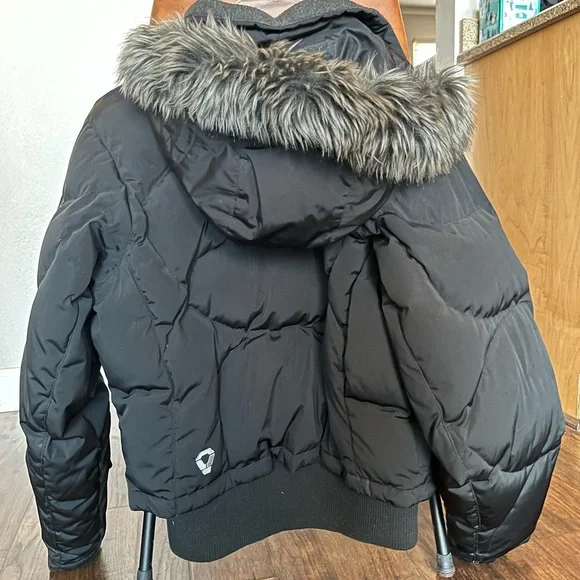 The North Face Prodigy 600 Down Black Parka. Size Medium - Picture 3 of 4